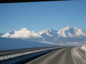 Tatra Mountains on the way to winter conference